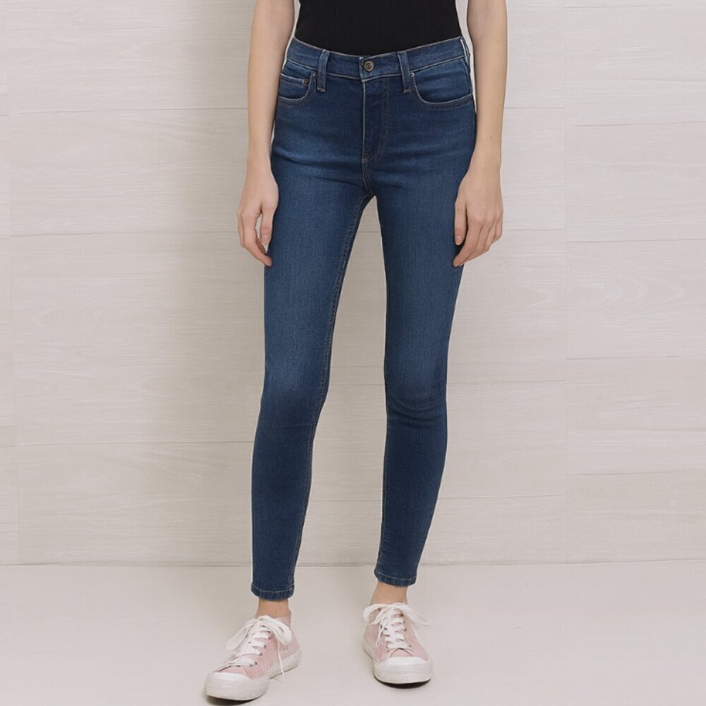 Madewell 10” High Rise Skinny Jeans Dark Wash Denim Women’s Stretch Slim Fit 26